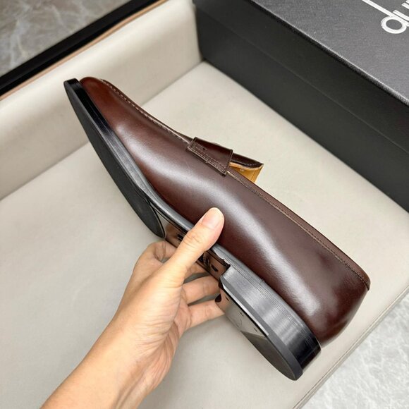 Dunhill Mens Classic Business Leather Shoes Brown main image 6